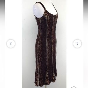 Blumarine Silk cheetah dress